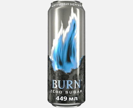Burn Цитрусовая энергия 0,449л Ж/Б